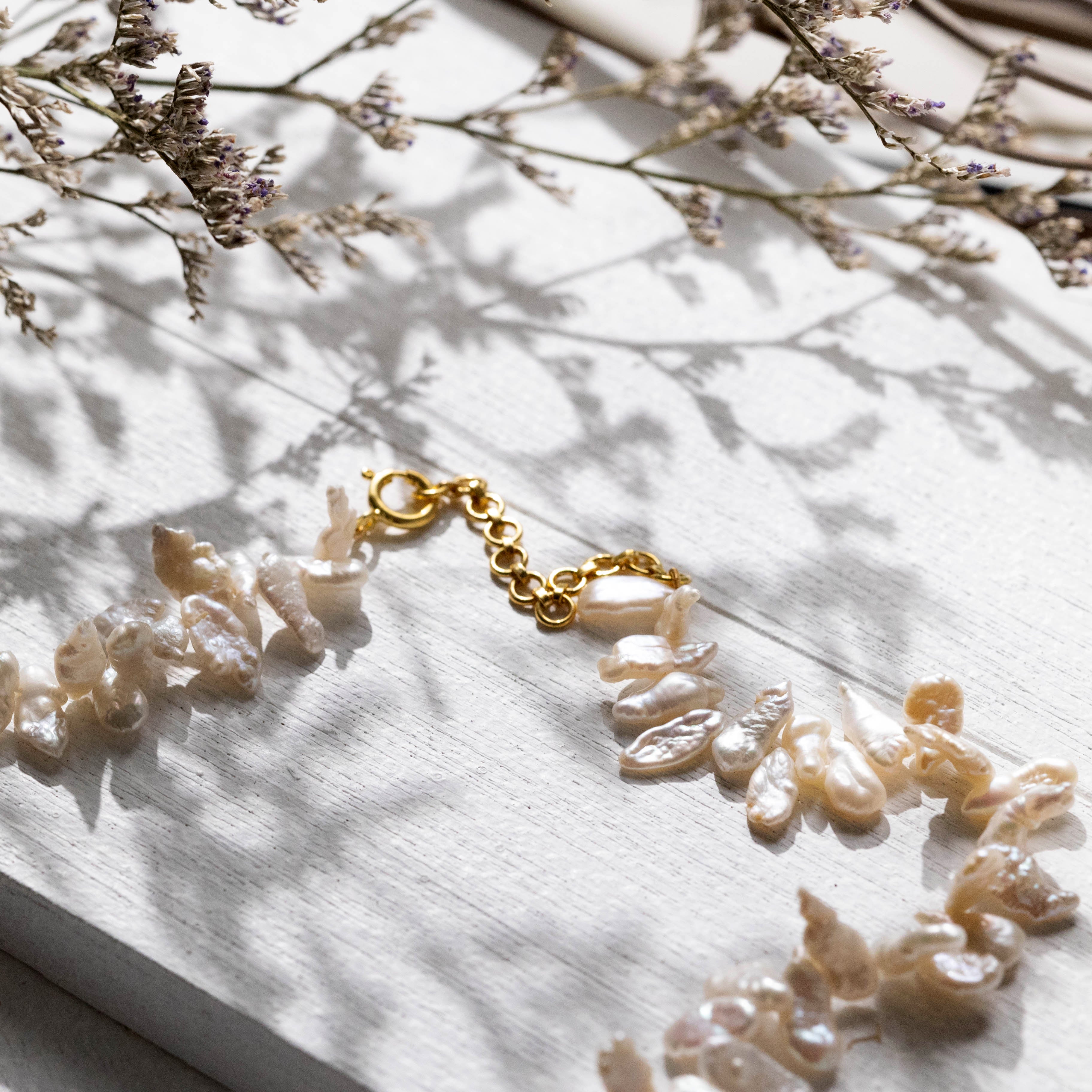 Bullet Pearl Necklace