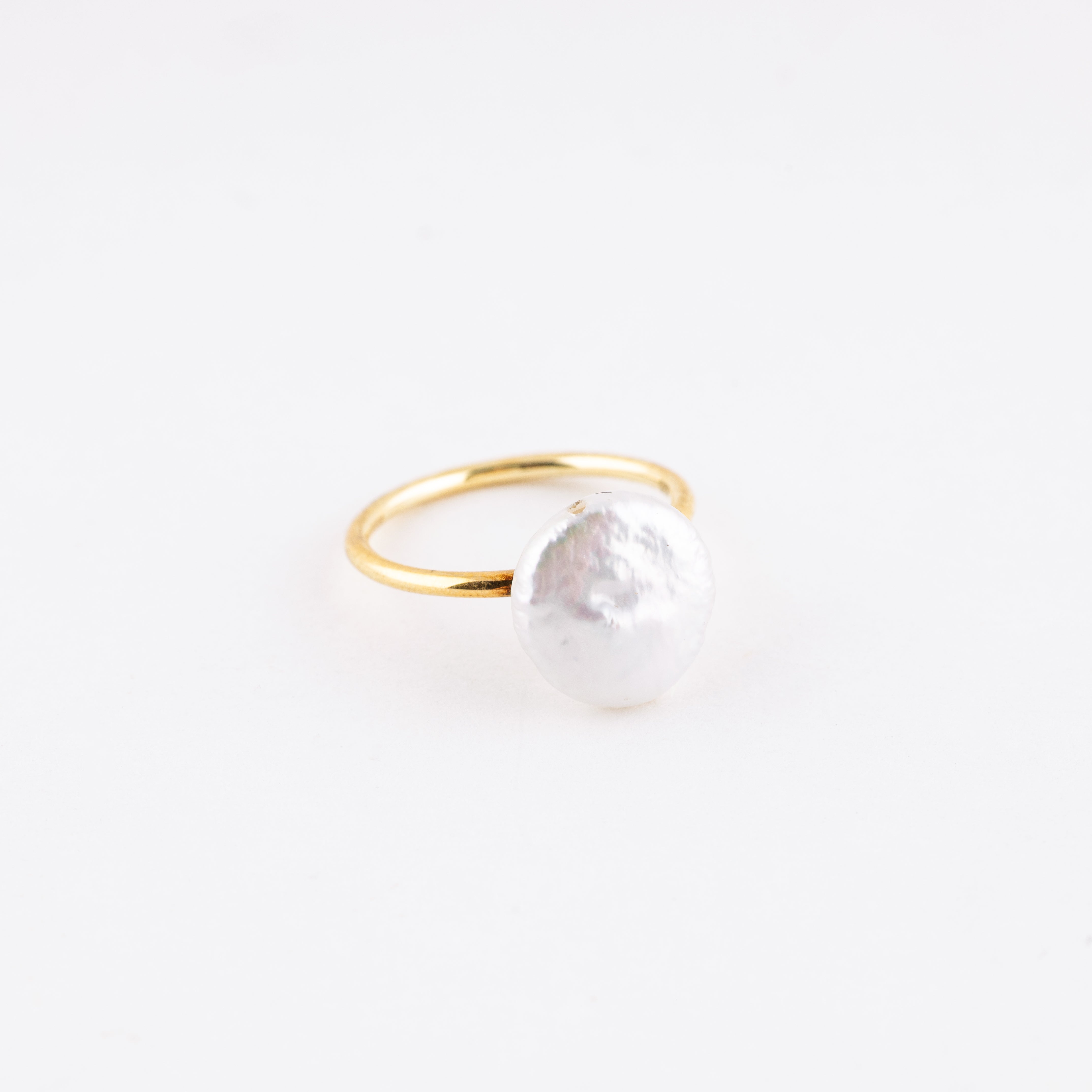 Coin Pearl Ring