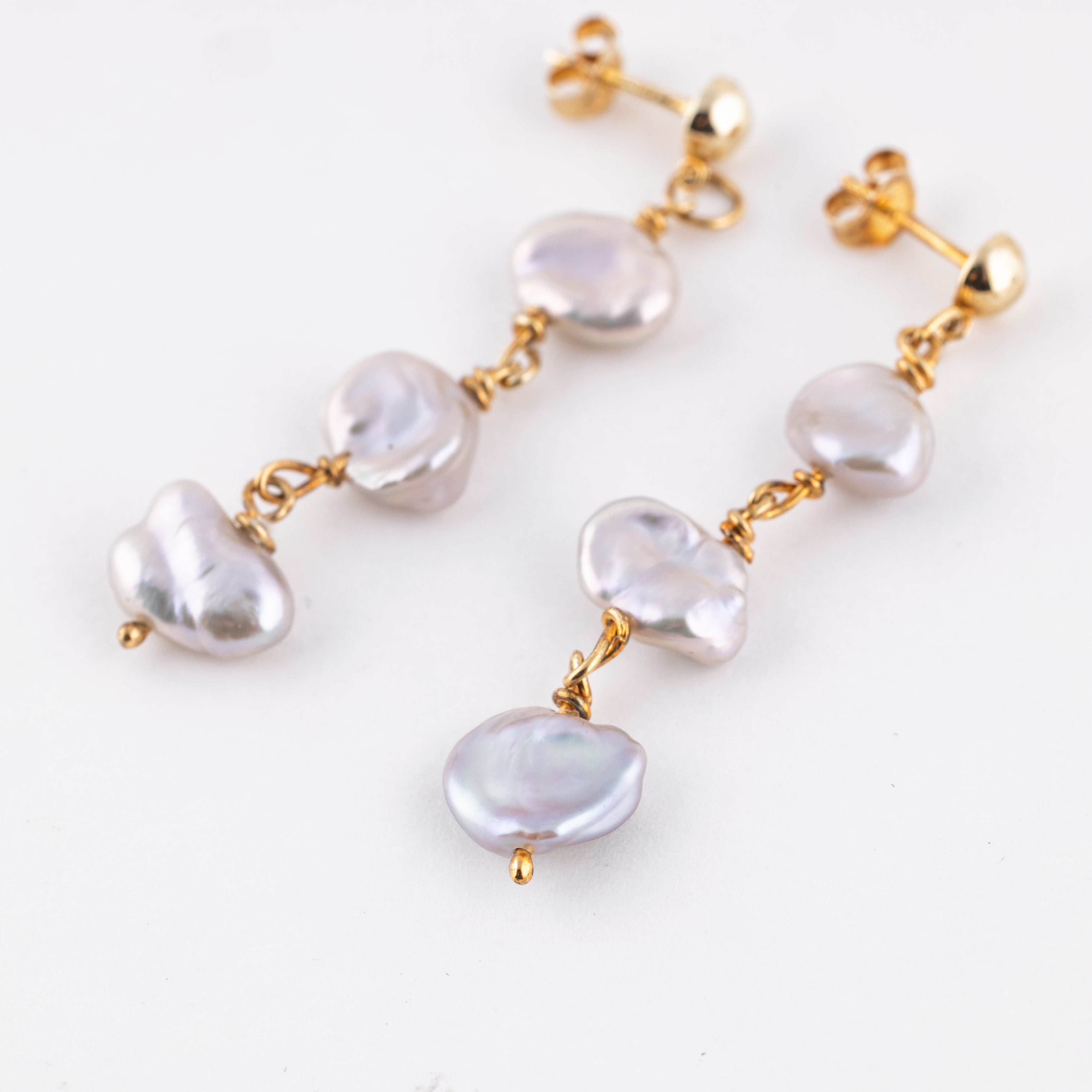 Small Keshi Pearl Earring