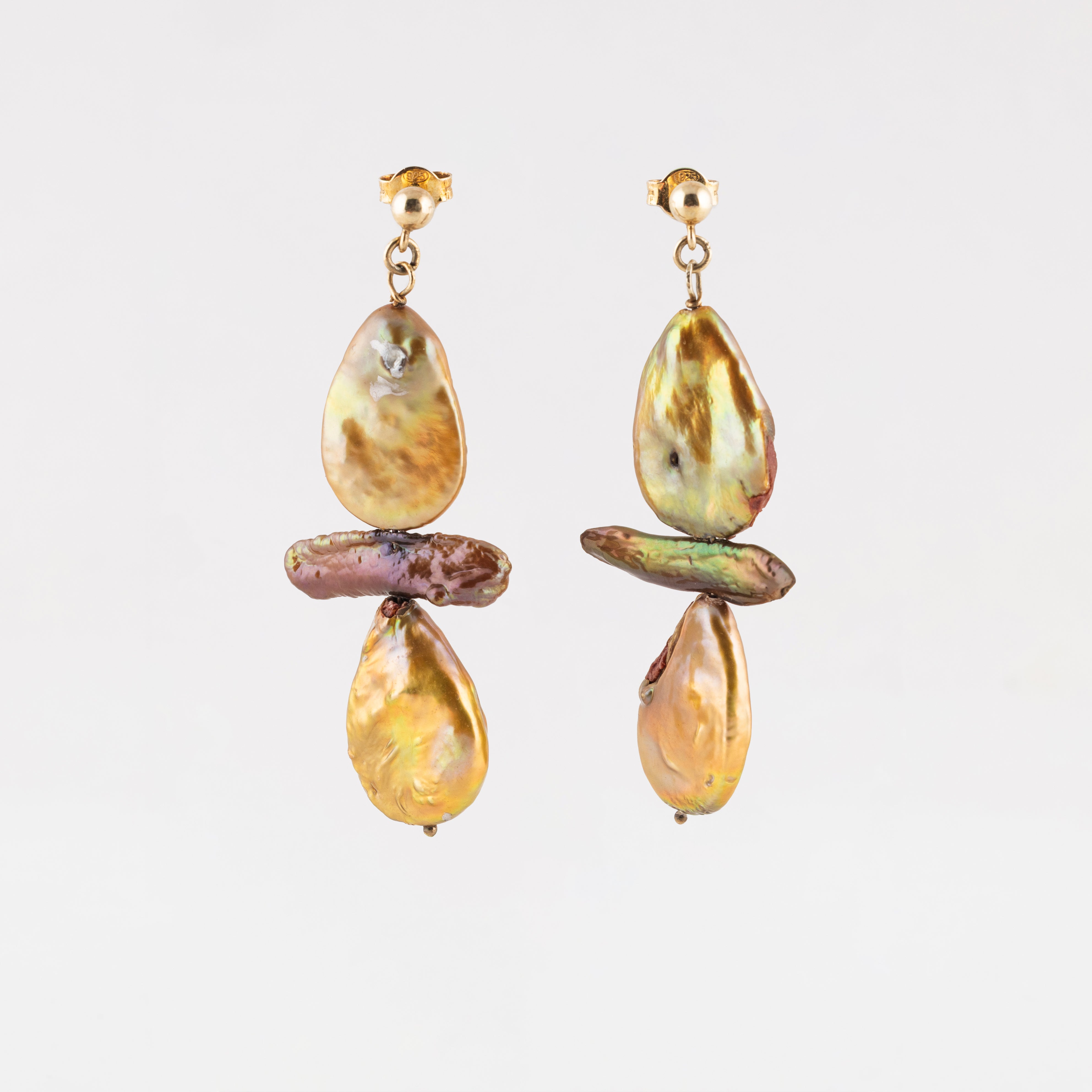 Peacock Green Tribal Earrings